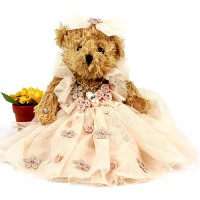Key Chain - 12 PCS - Wedding Dress Teddy Bear - KC-Z20133